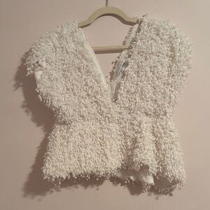 Endless Rose Cream Textured Blouse